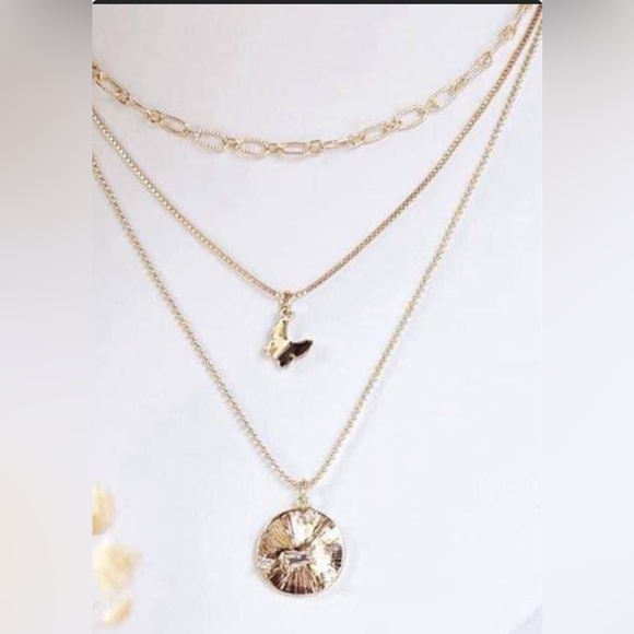 NWT MICAH 3 IN 1 NECKLACE SET VERSATILE LAYERED SPECIAL VALENTINE SPECIAL - Picture 4 of 11